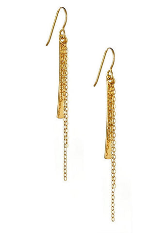 Cascade Earrings in Yellow Gold