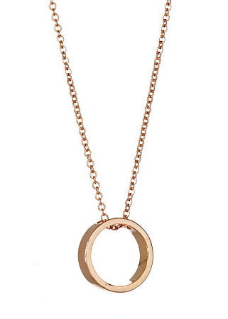 Looking Glass Necklace in Rose Gold