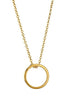 Looking Glass Necklace  in Yellow Gold