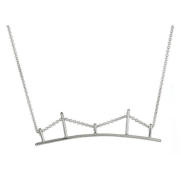 Bridge Necklace in Sterling Silver