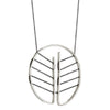 Botta Necklace in Sterling Silver and Oxidized Silver Chain ~ SFMOMA exclusive