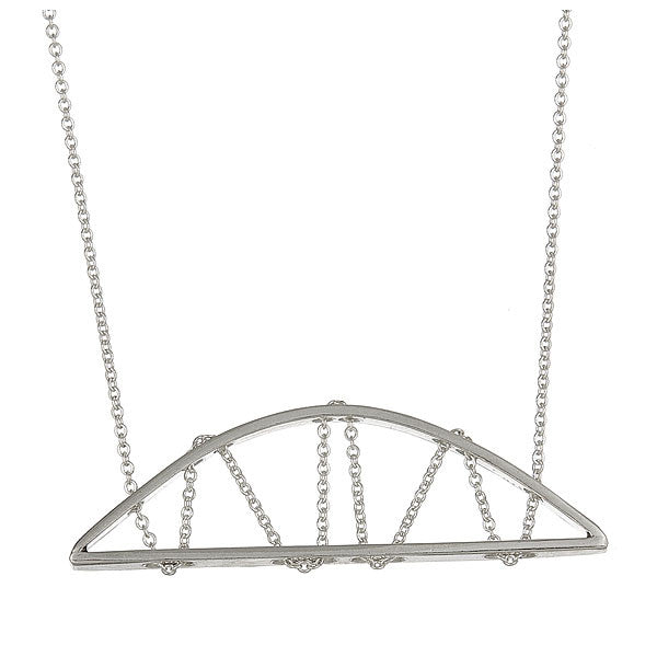 Bowstring Necklace in Sterling Silver