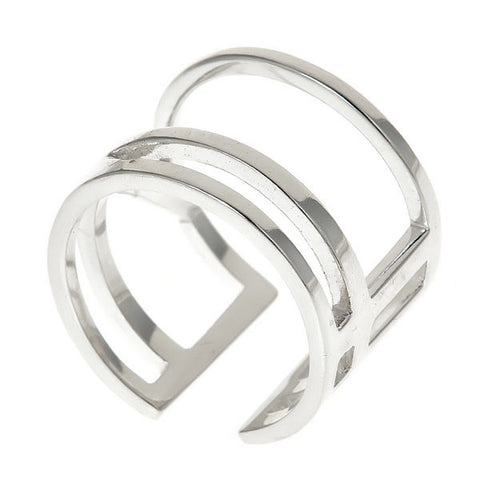 Wright Angle Ring in Sterling Silver