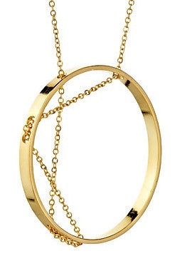 Aperture Necklace in Yellow Gold