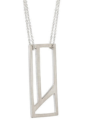 Wright Angle Necklace 403 in Sterling Silver