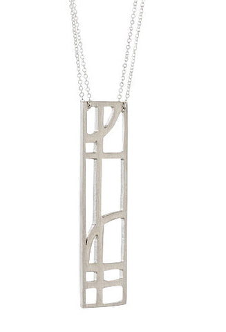 Wright Angle Necklace 402 in Sterling Silver