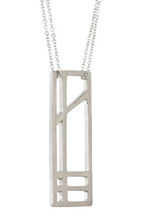 Wright Angle Necklace 401 in Sterling Silver