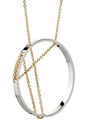 Vitruvia Necklace in Sterling Silver and Gold