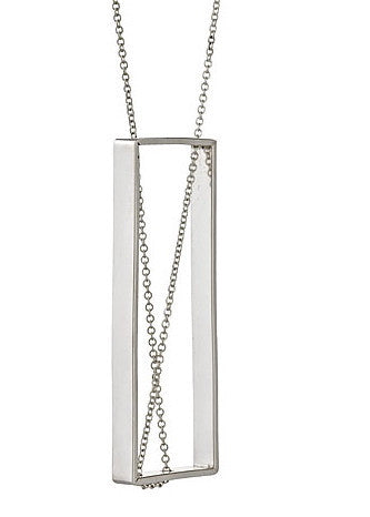 Wright Angle Necklace in Sterling Silver