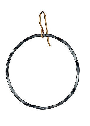 Graphite Hoop Earrings