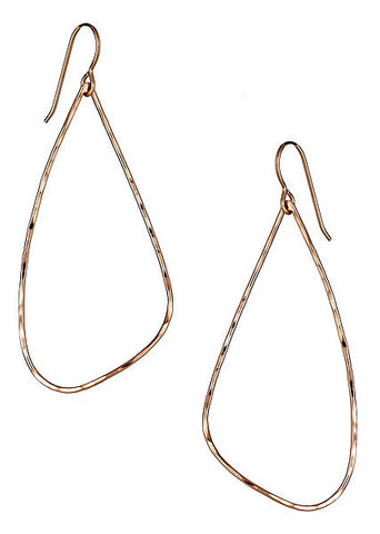 Petal Hoops in Rose Gold