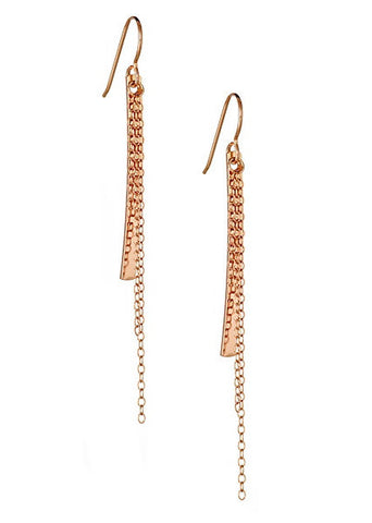 Cascade Earrings in Rose Gold