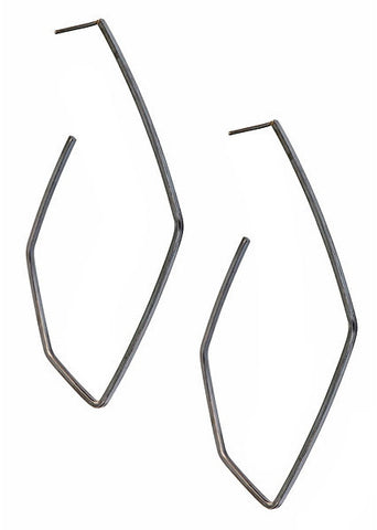 FORME Hoops in Oxidized Silver